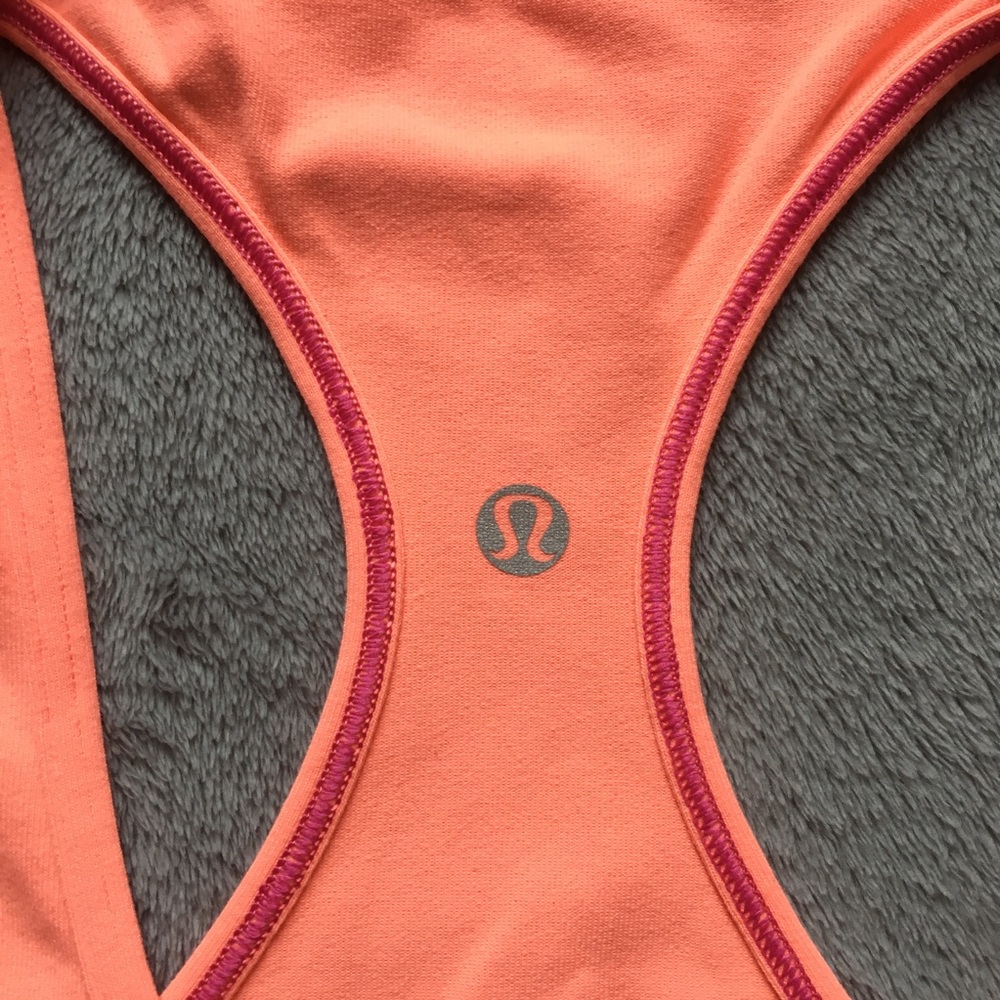 Coral/Orange Lululemon Racerback Top - Picture 3 of 5
